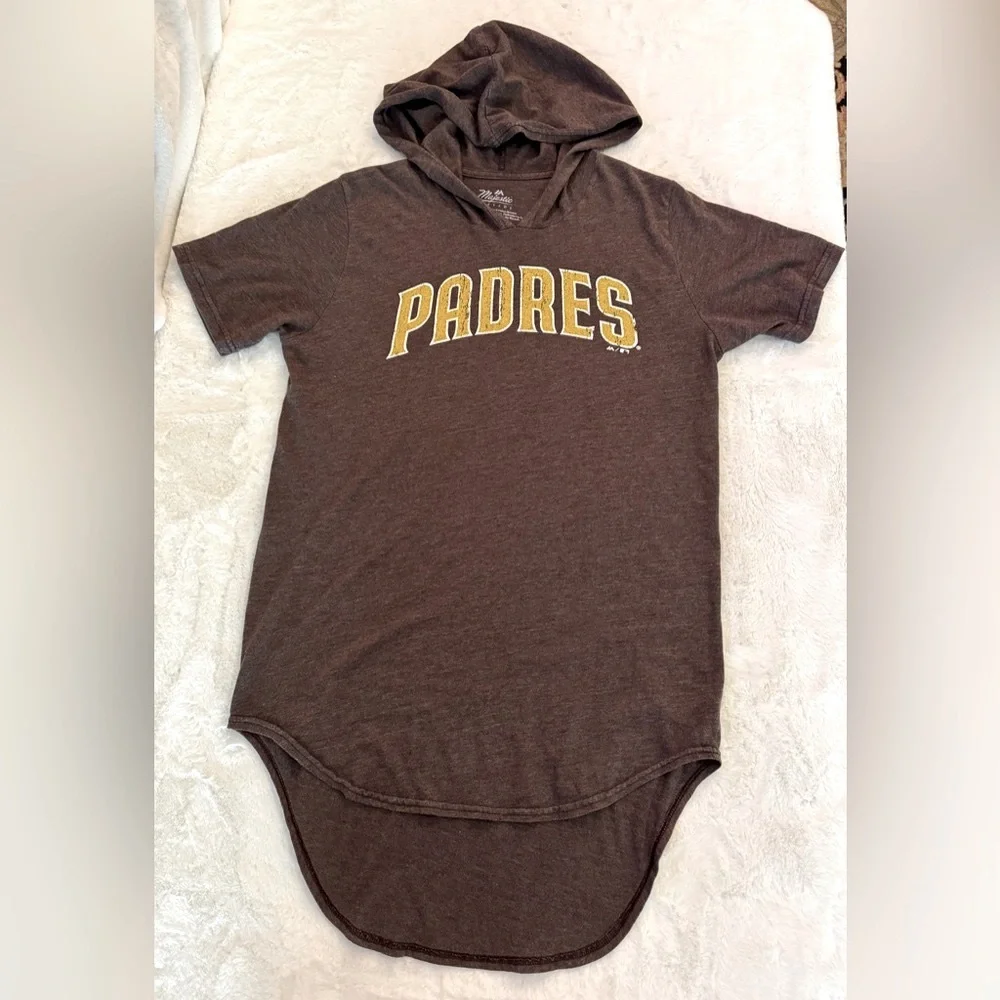 Majestic Threads San Diego Padres Fernando Tatis Jr. Brown T-shirt Mini Dress - Picture 13 of 13